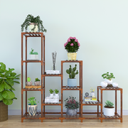 Indoor Outdoor Garden Plant Stand Planter Flower Pot Shelf Wooden Shelving - 12 Shelves V63-836011