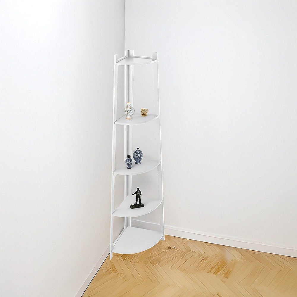 Corner Ladder Shelf Bookcase Display Storage Unit V63-836021