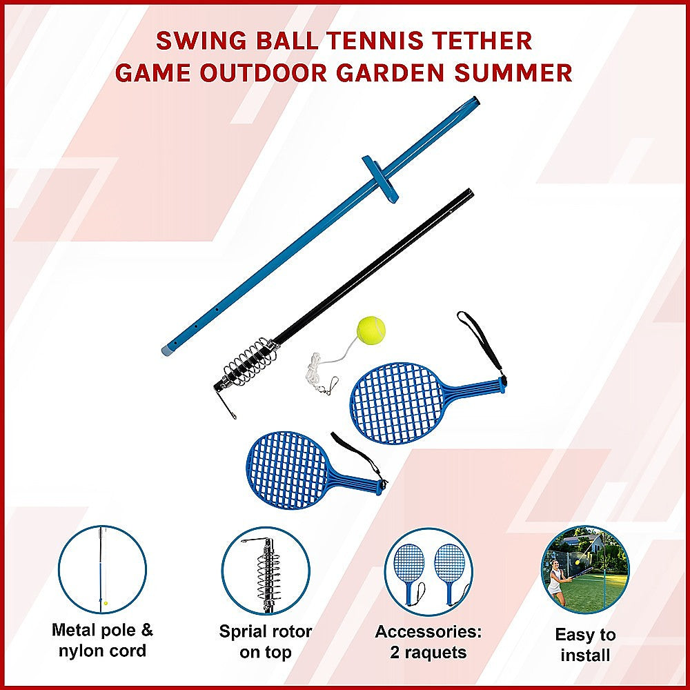 Swing Ball Tennis Tether Game Outdoor Garden Summer V63-836051