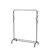 Closet Organizer Metal Garment Rack Portable Clothes Hanger Storage Shoes Rack Black V63-836111