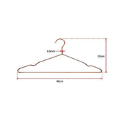 Adult 16.5" Rose Gold Shiny Metal Wire Coat Suit Top Clothes Hangers (60pc per set) V63-836121