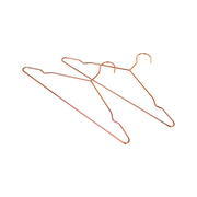 Adult 16.5" Rose Gold Shiny Metal Wire Coat Suit Top Clothes Hangers (60pc per set) V63-836121