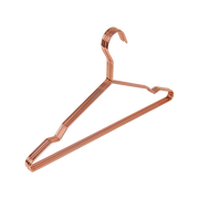 Adult 16.5" Rose Gold Shiny Metal Wire Coat Suit Top Clothes Hangers (60pc per set) V63-836121