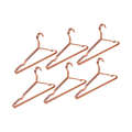 Adult 16.5" Rose Gold Shiny Metal Wire Coat Suit Top Clothes Hangers (60pc per set) V63-836121