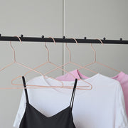 Adult 16.5" Rose Gold Shiny Metal Wire Coat Suit Top Clothes Hangers (30pc per set) V63-836131