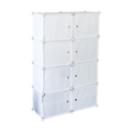 White Cube DIY Shoe Cabinet Rack Storage Portable Stackable Organiser Stand V63-836161