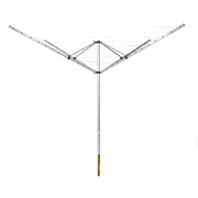 4 Arm Rotary Airer Outdoor Washing Line Clothes Dryer 50m Length V63-836191