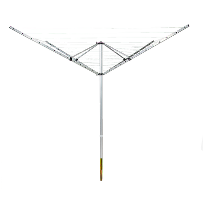 4 Arm Rotary Airer Outdoor Washing Line Clothes Dryer 50m Length V63-836191