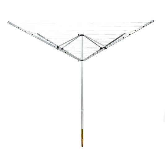 4 Arm Rotary Airer Outdoor Washing Line Clothes Dryer 50m Length V63-836191