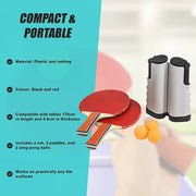 Table Tennis Game Indoor Portable Travel Ping Pong Ball Set Extendable V63-836201