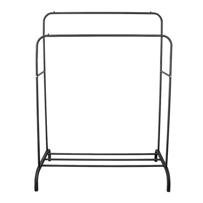 Heavy Metal Double Clothes Rail Hanging Rack Garment Display Stand Storage Shelf V63-836211