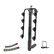 Premium 4-Bike Carrier Rack Hitch Mount Swing Down Bicycle Rack W/ 2" Receiver