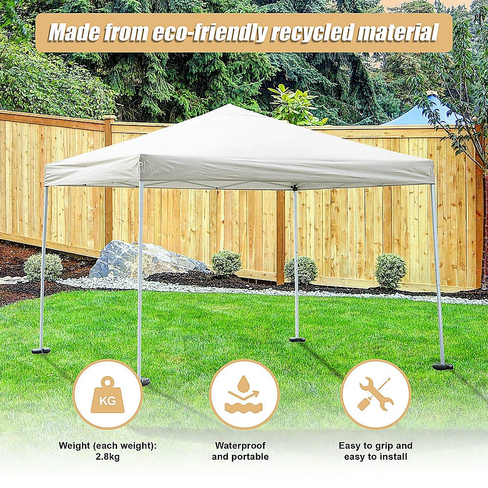 4pcs Outdoor Canopy Tent Leg Weights Anchor Stand Heavy Duty Gazebo Discs Base V63-836371