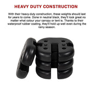 4pcs Outdoor Canopy Tent Leg Weights Anchor Stand Heavy Duty Gazebo Discs Base V63-836371