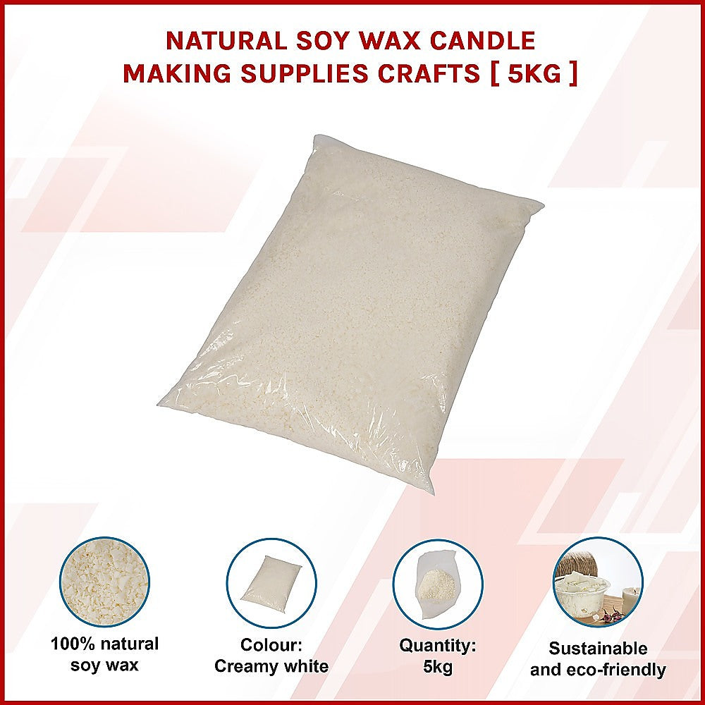 Natural Soy Wax Candle Making Supplies Crafts [ 5kg ] V63-836391