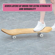 7 Layers Skateboard Deck Natural Wood Maple Double Concave Blank Skate Board DIY V63-836411