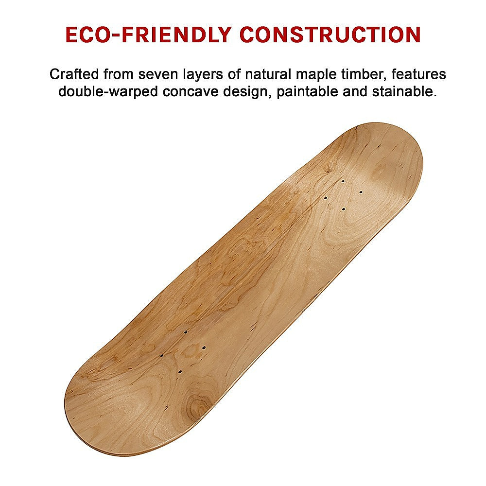 7 Layers Skateboard Deck Natural Wood Maple Double Concave Blank Skate Board DIY V63-836411