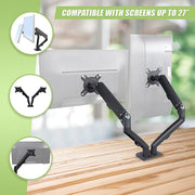 Dual Screen Gas-strut Monitor Stand Mount Desktop Bracket for LED/LC V63-836421