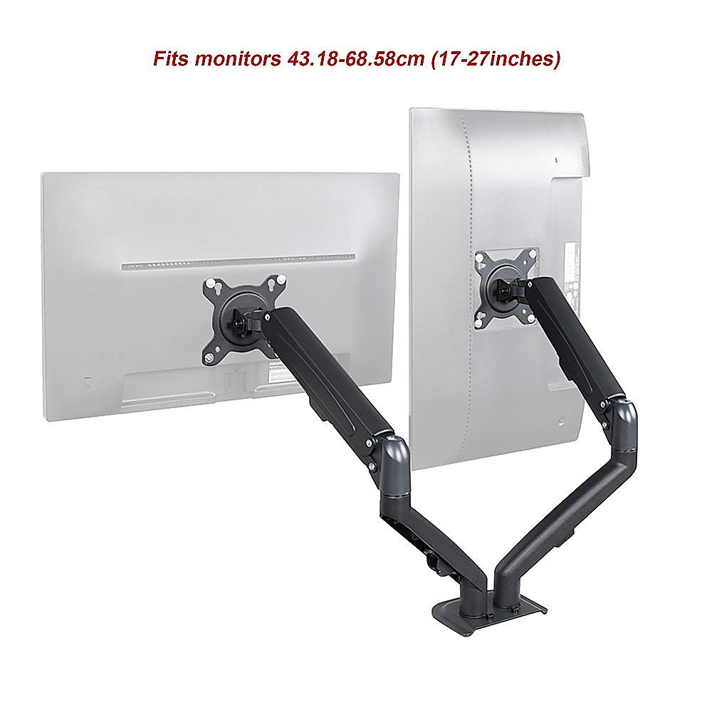 Dual Screen Gas-strut Monitor Stand Mount Desktop Bracket for LED/LC V63-836421