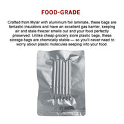 100x Food Vacuum Bags Pouch Foil Aluminum Storage Bags Heat Seal 30x40cm V63-836431