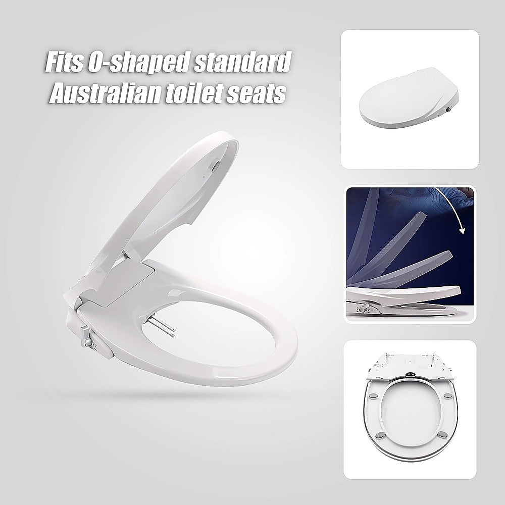 Non Electric Bidet Toilet Seat W/ Cover Bathroom Spray Water Wash V63-836441