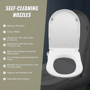 Non Electric Bidet Toilet Seat W/ Cover Bathroom Spray Water Wash V63-836451