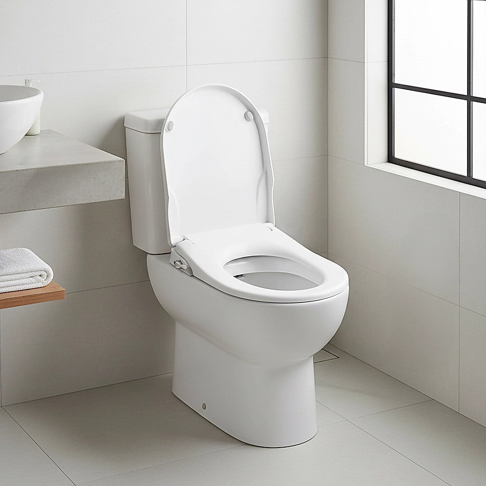 Non Electric Bidet Toilet Seat W/ Cover Bathroom Spray Water Wash V63-836451