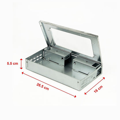 5x Humane Reusable Mice Trap Safe Live Catch Metal Mouse Catcher V63-836501