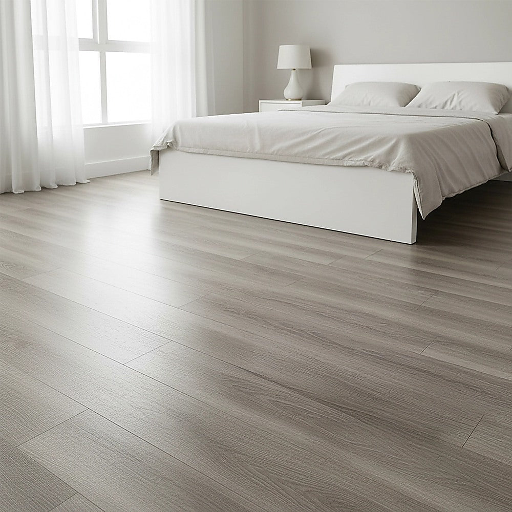 Vinyl Floor Tiles Self Adhesive Flooring Wood Grain Ash Look 16 Pack 2.3SQM