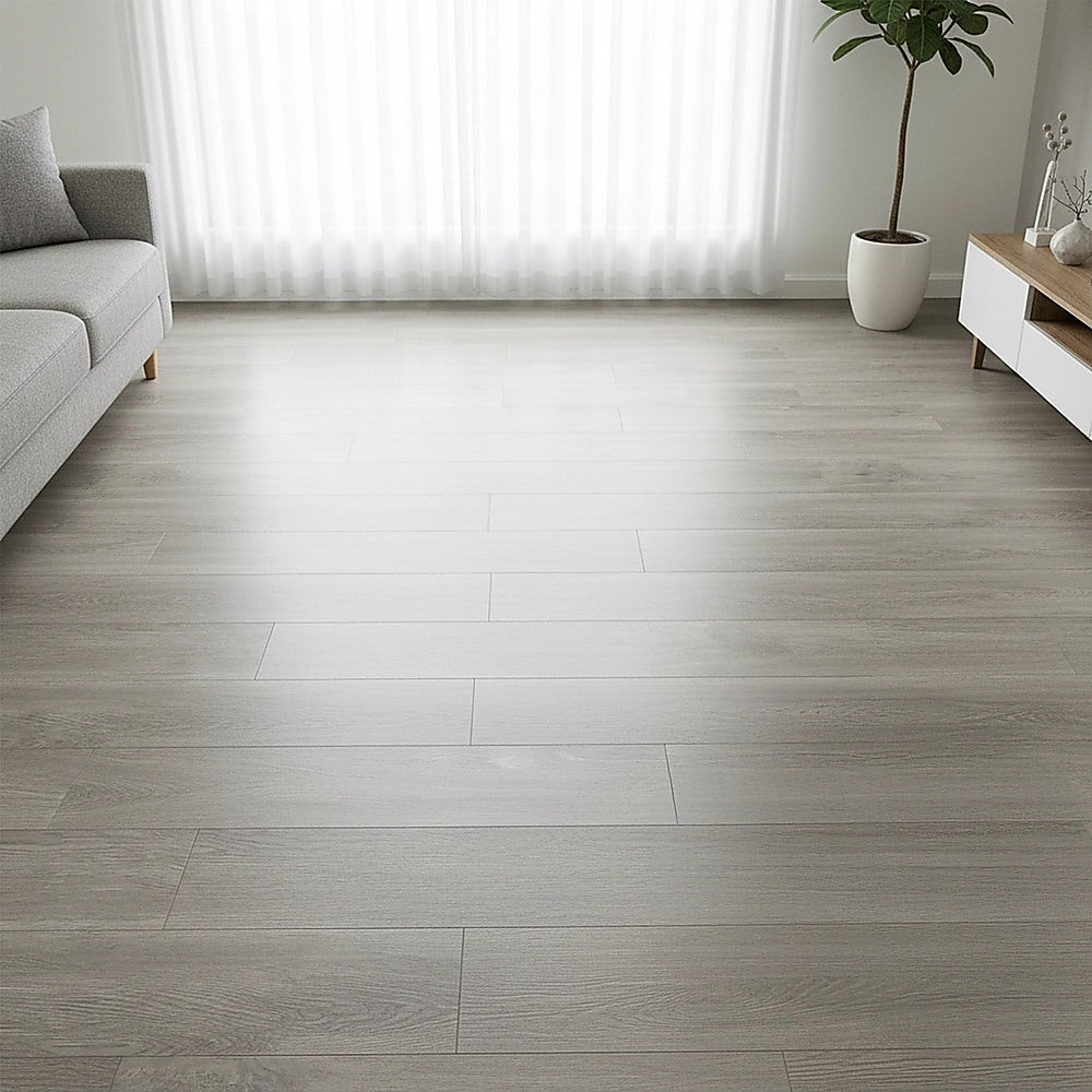 Vinyl Floor Tiles Self Adhesive Flooring Wood Grain Ash Look 16 Pack 2.3SQM