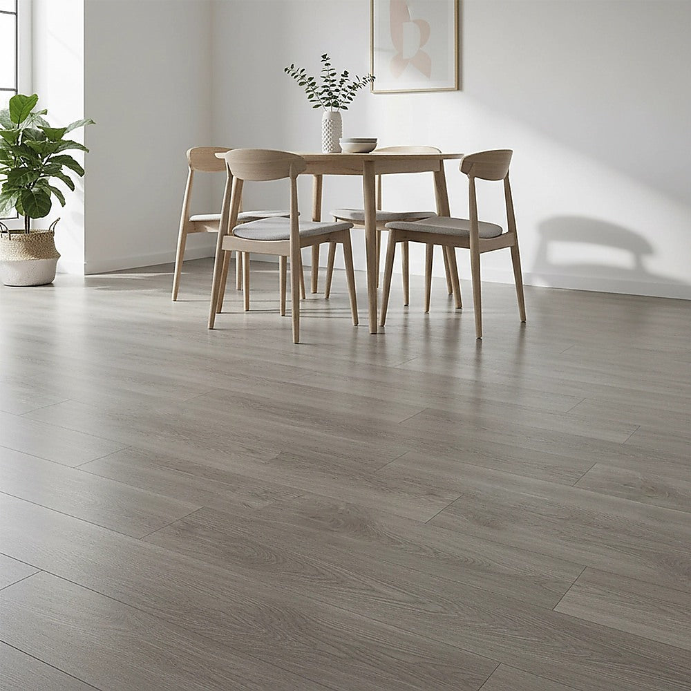 Vinyl Floor Tiles Self Adhesive Flooring Wood Grain Ash Look 16 Pack 2.3SQM