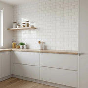 Tiles 3D Peel and Stick Wall Tile Subway White (30 x 30cm x 10 sheets) V63-836591