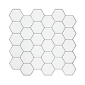 Tiles 3D Peel and Stick Wall Tile Hexagon White (30cm x 30cm x 10 sheets) V63-836601