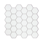 Tiles 3D Peel and Stick Wall Tile Hexagon White (30cm x 30cm x 10 sheets) V63-836601