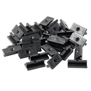100 Composite Decking Hidden Fixing Fasteners Plastic T Clips & Screws V63-836621