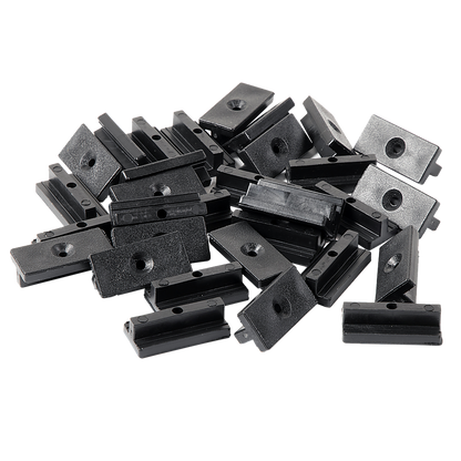 100 Composite Decking Hidden Fixing Fasteners Plastic T Clips & Screws V63-836621