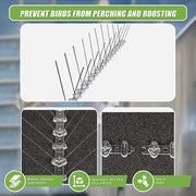 20x 50cm Bird Spike S304 wire Spikes Eaves Pigeon Gull Starling 10M V63-836641