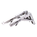 2x 10" Stainless Steel Folding Table Bracket Shelf Bench 50kg Load Heavy Duty V63-836661