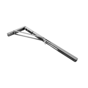 2x 20" Stainless Steel Folding Table Bracket Shelf Bench 50kg Load Heavy Duty V63-836671