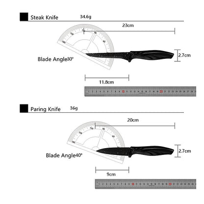 Kitchen 17 Piece Knife Set with Block and Sharpener Chef Knives V63-836691