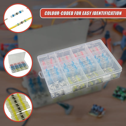 250PCS Waterproof Solder Seal Sleeve Heat Shrink Butt Wire Connectors Terminals V63-836721