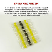 250PCS Waterproof Solder Seal Sleeve Heat Shrink Butt Wire Connectors Terminals V63-836721