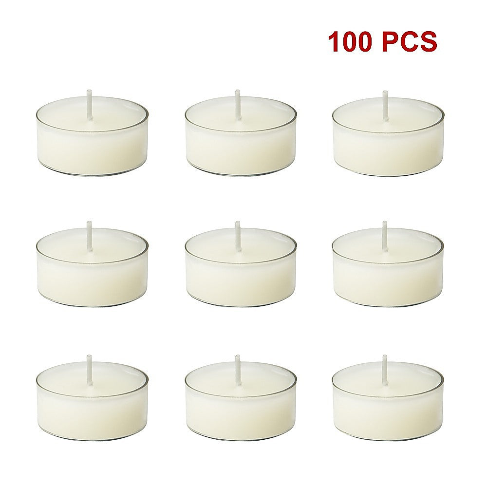 Bulk Buy Unscented SOY WAX Tealights, Soy Wax Tealight Candles - (100pc per set) V63-836731