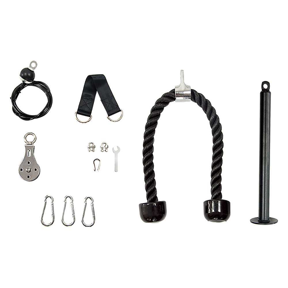 Pulley System Cable Attachment Pull Down Machine DIY Home Gym Workout Kit V63-836741