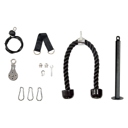 Pulley System Cable Attachment Pull Down Machine DIY Home Gym Workout Kit V63-836741