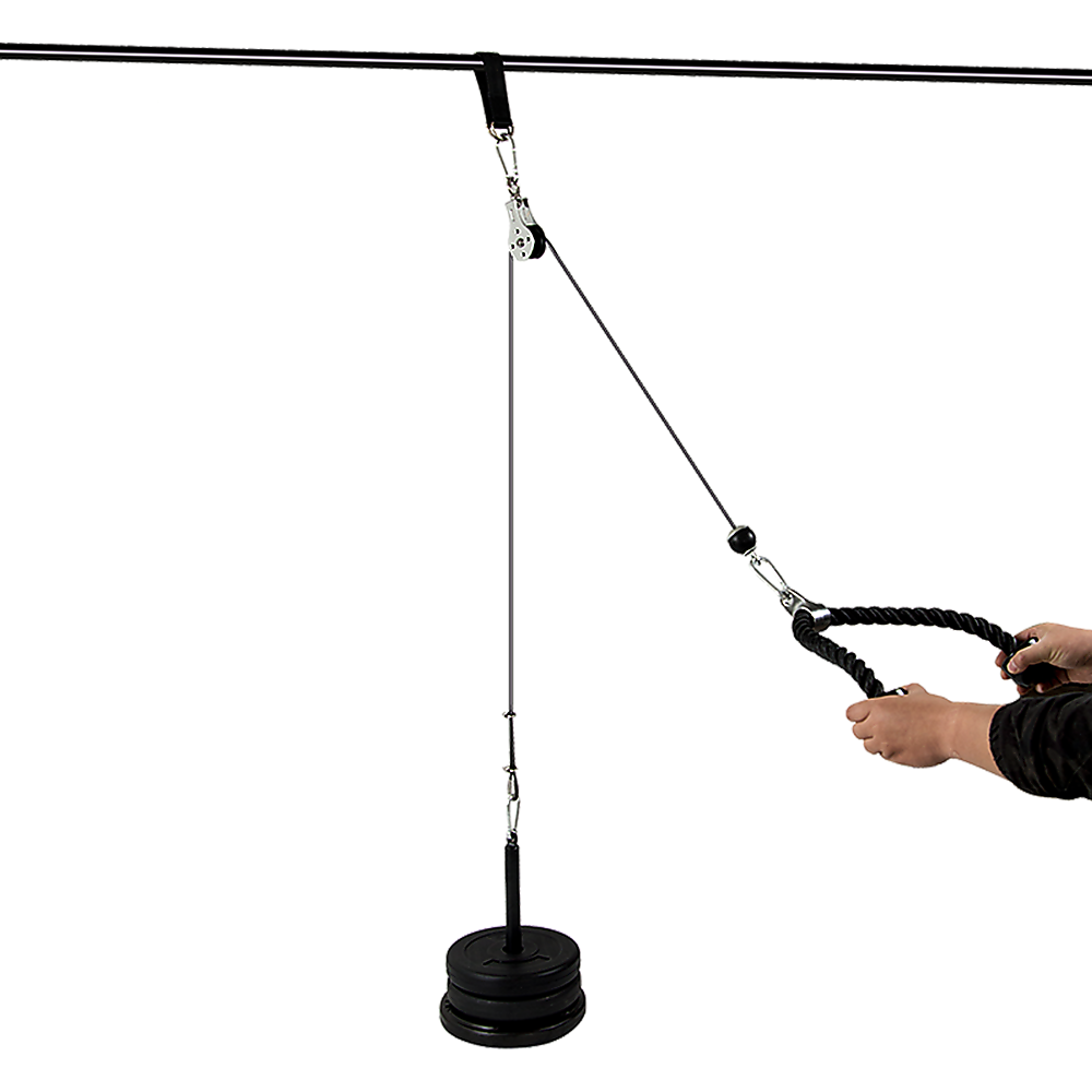 Pulley System Cable Attachment Pull Down Machine DIY Home Gym Workout Kit V63-836741
