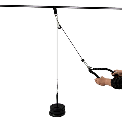 Pulley System Cable Attachment Pull Down Machine DIY Home Gym Workout Kit V63-836741