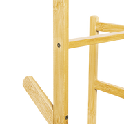 Clothes Coat Rack Garment Stand Shelf Wooden Tree Hanger Bag Hat Hook Holder V63-836771