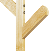 Clothes Coat Rack Garment Stand Shelf Wooden Tree Hanger Bag Hat Hook Holder V63-836771