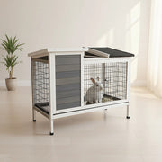 Rabbit Bunny Cage Hutch Pet Cages Enclosure V63-836811